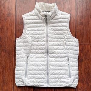 Eddie Bauer EB700 Down Vest Women's M Premium Puffer White Hiking Winter Layers